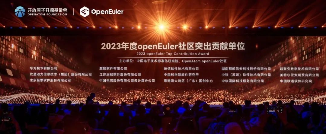 操作系统大会2023丨软通动力斩获“2023年度openEuler社区突出贡献单位”奖项